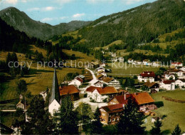 73672187 Unterjoch Ortsansicht Mit Kirche Blick Zum Spiesser Allgaeuer Alpen Unt - Hindelang