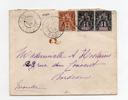 !!! GABON, LETTRE DE LIBREVILLE DE 1906 POUR BORDEAUX - Cartas & Documentos