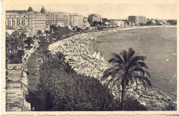 CPSM  - CANNES - LA PLAGE DE LA CROISETTE (1953) - Cannes