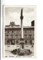 CPA PHOTO PLACENZA, MONUMENTO E PALAZZO VESCOVILLE - Piacenza