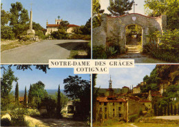 CPSM - COTIGNAC - MULTIVUES DE N.D. DES GRACES - Cotignac