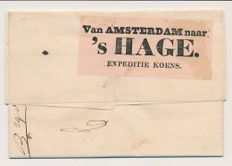 Amsterdam - Den Haag 1848 - Expeditie Koens - ...-1852 Préphilatélie