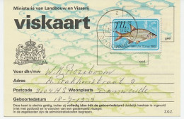 Viskaart Kleine Visakte 1981 / 1982 - Fiscale Zegels