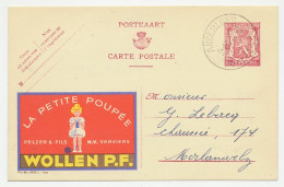 Publibel - Postal Stationery Belgium 1948 Knitting - Wool - Tessili