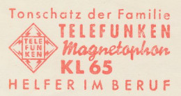 Meter Cut Germany 1959 Tape Recorder - Telefunken - Magnetophon - Musica