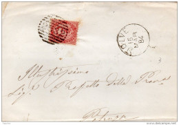 1884  LETTERA CON ANNULLO NUMERALE TOLVE POTENZA - Storia Postale