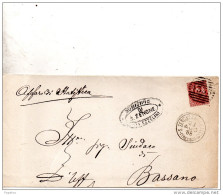 1888  LETTERA CON ANNULLO NUMERALE   S. ZENONE TREVISO - Storia Postale