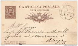 1898 CARTOLINA CON ANNULLO BARLETTA - Postwaardestukken