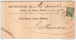 1882  LETTERA CON ANNULLO MACERATA - Storia Postale