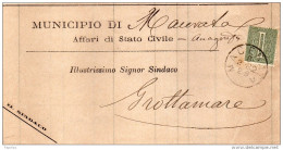 1882  LETTERA CON ANNULLO MACERATA - Marcofilía