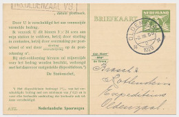 Spoorwegbriefkaart G. NS222 V - Locaal Te Oldenzaal 1929 - Postwaardestukken