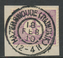 Grootrondstempel Hazerswoude ( Rijndijk ) 1910 - Poststempels/ Marcofilie
