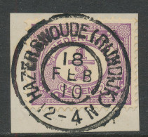 Grootrondstempel Hazerswoude ( Rijndijk ) 1910 - Postal History