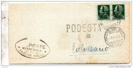 1944 LETTERA  CON ANNULLO PAVONE DEL MELLA BRESCIA - Storia Postale