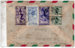 1953  LETTERA CON ANNULLO ISOLA FEMINE PALERMO - Poste Aérienne