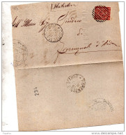 1889 LETTERA CON ANNULLO NUMERALE CORTEMAGGIORE PIACENZA - Marcophilie