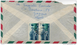 1954 LETTERA CON ANNULLO GRAGNANO NAPOLI - 1946-60: Marcophilie