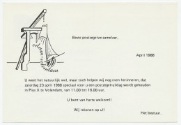 Briefkaart G. 364 Particulier Bedrukt Volendam 1988 - Postwaardestukken