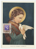 Maximum Card Vatican 1953 Sancta Maria Goretti - Pigeon - Sonstige & Ohne Zuordnung