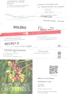 5 Ticket Format A4 Impression Unique Lot (0100424) - Eintrittskarten