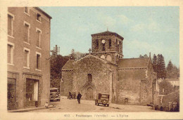 CPA POUZAUGES - L'EGLISE (beau Cliché) - Pouzauges