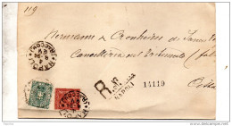 1894 LETTERA RACCOMANDATA  CON ANNULLO NAPOLI - Marcofilía