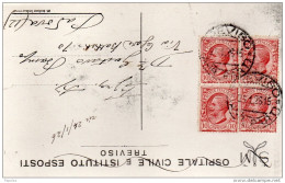 1926 CARTOLINA CON ANNULLO TREVISO - Storia Postale