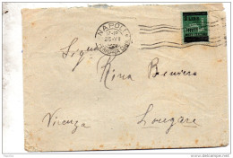 1946 LETTERA CON ANNULLO NAPOLI - Marcofilía