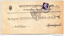1945    LETTERA CON ANNULLO ROMA - Storia Postale