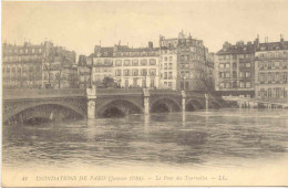 CPA - INONDATIONS DE PARIS - PONT DES TOURNELLES - Paris Flood, 1910