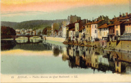 CPA - EPINAL - VIEILLES MAISONS DU QUAI RUALMENIL (COLORISE - RARE - 1915) - Epinal