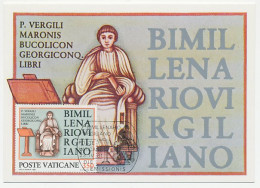Maximum Card Vatican 1981 Bimillenary Of Virgil - Poet - Scrittori
