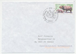 Cover / Postmark Germany 2001 Rhinoceros - Andere & Zonder Classificatie