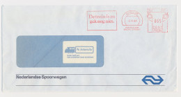 Illustrated Meter Cover Netherlands 1981 - Postalia 6364 NS - Dutch Railways - The Train Is Not So Crazy. - Trenes