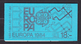 1984 Svezia Sweden EUROPA CEPT EUROPE Libretto MNH** PONTE BRIDGE Booklet - 1984