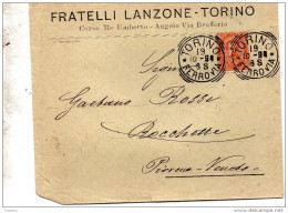 1894  LETTERA INTESTATA   CON ANNULLO TORINO - Poststempel