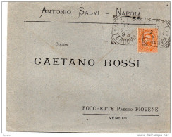 1894  LETTERA INTESTATA   CON ANNULLO NAPOLI - Storia Postale