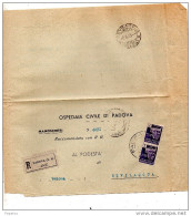 1945  LETTERA CON ANNULLO PADOVA - Storia Postale