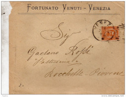 1894  LETTERA INTESTATA   CON ANNULLO VENEZIA - Marcofilía