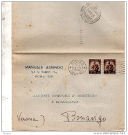 1945  LETTERA CON ANNULLO ROMA - Storia Postale