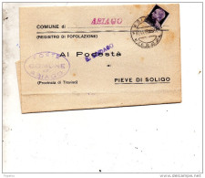 1945  LETTERA CON ANNULLO ASIAGO VICENZA - Storia Postale