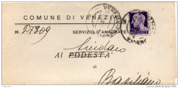 1945  LETTERA CON ANNULLO VENEZIA - Storia Postale