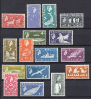 SOUTH GEORGIA  1963- SG 1/16 - YT. 9/24 MLH - NUEVOS LIGERA SEÑAL - Georgia