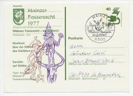 Postal Stationery Germany 1977 - Misprint Mainzer Fassenacht - Carnavales