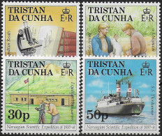 1987 Tristan Da Cunha Norwegian Scientific Expedition 4v. MNH SG. N. 434/37 - Autres & Non Classés