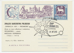 Postal Stationery / Postmark Poland 1973 Nicolaus Copernicus - Astronomer - Astronomùia
