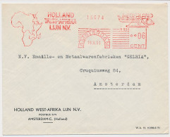 Meter Cover Netherlands 1951 Shipping Company Holland West Africa Line - Ships