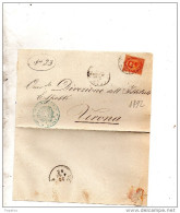 1882  LETTERA CON ANNULLO  ISOLA DELLA SCALA   VERONA - Storia Postale