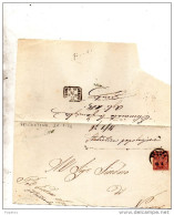 1876  LETTERA CON ANNULLO  PESCANTINA IN CORSIVO  VERONA - Marcophilia