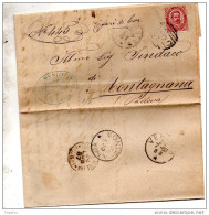 1887  LETTERA CON ANNULLO  AMBULANTE MILANO - VENEZIA + ISOLA DELLA SCALA    VERONA + SORGA - Storia Postale